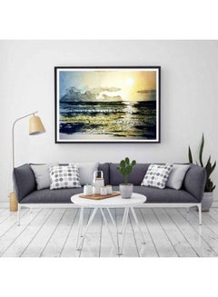 Buy Modern Design Framed Vinyl Tableau Multicolor 60x60cm in Egypt