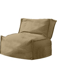 Buy Sleeping | Linen Bean Bag Chair Oily Green 60x60x60cm in Saudi Arabia