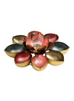 اشتري Lotus Design Table Top Tealight Holder متعدد الألوان 35x35x10سم في الامارات