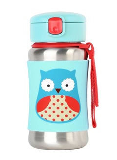 اشتري Zoo Stainless Steel Straw Bottle - Owl في الامارات