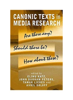 Buy Canonic Texts In Media Research paperback english - 2002 in UAE