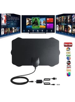 Buy 120 Miles Antena Digital HDTV Indoor HD TV Antenna with Amplifier Signal Booster TV Radius Surf Fox Antena HD TV Antennas Aerial in UAE