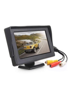 اشتري شاشة LCD بتقنية TFT مقاس 4.3 بوصات للرؤية الخلفية للسيارة بعرض كامل الألوان وبقناتين ومداخل فيديو ورجوع للخلف بصري للسيارة VCD/DVD/GPS/CAMERA في الامارات