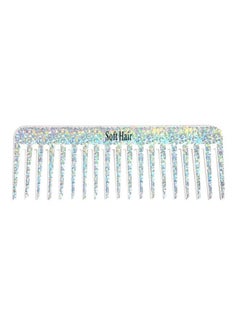 Buy Wide Teeth Hair Comb Silver 30cm in Saudi Arabia