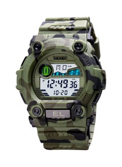 اشتري ساعة يد رقمية مقاومة للماء طراز J4605G- مقاس 35 مم - لون أخضر/أسود للأطفال في السعودية