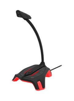 Buy Professional High Definition Omnidirectional USB Gaming Mic With Flexible Gooseneck STREAMER-2.RED Red in UAE