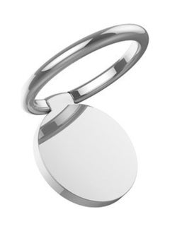 Buy Metal 360 Degree Rotation Adhesive Finger Ring Phone Holder Silver in Saudi Arabia