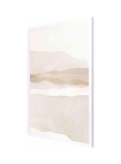 Buy Landscape Themed Wall Art Painting With Frame White 53x73x2cm in Saudi Arabia