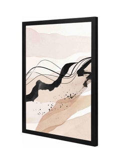 Buy Landscape Themed Wall Art Painting With Frame Black 43x53x2cm in Saudi Arabia