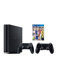 Buy PlayStation 4 Slim 500GB Console With DUALSHOCK 4 Wireless Controller + Fifa 17 in Saudi Arabia