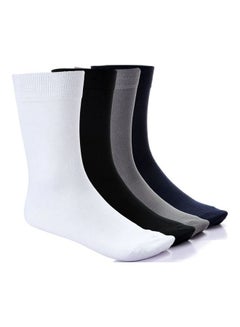 Buy 4-Piece Classic Socks Set Multicolor in Egypt