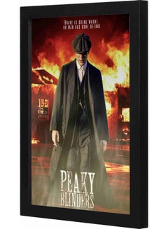 اشتري لوحة فنية بإطار لديكور الحائط بنمط يمثل مسلسل "Peaky Blinder" متعدد الألوان 23x33x2سم في السعودية