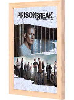 اشتري لوحة فنية لديكور الحائط مزودة بإطار ومزينة بطبعة تُمثل مسلسل "Prison Break 2" متعدد الألوان 23x33x2سم في السعودية