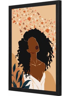 Buy Woman Themed Framed Wall Art Black 33x43x2cm in Saudi Arabia