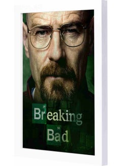 Buy Breaking Bad 3 Themed Decorative Framed Wall Art Painting White 23x33x2cm in Saudi Arabia