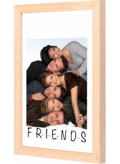 Buy Friends Themed Decorative Framed Wall Art Painting Beige 23x33x2cm in Saudi Arabia