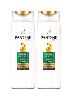 اشتري Pack Of 2 Pro-V Smooth And Silky Shampoo 400ml في الامارات