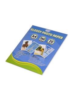Buy 20-Sheet A4 Glossy Photo Paper in UAE
