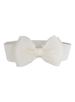 Buy Fashionable Bowknot Belt White in UAE