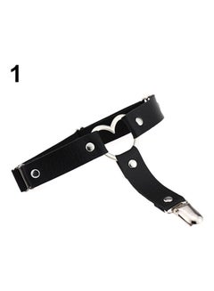 Buy Heart Shape Buckle Belt Black in Saudi Arabia