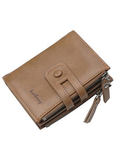 Buy Casual Leather Card Wallet Coffee in UAE