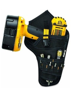 اشتري Heavy Duty Drill Drive Holster Cordless Tool Bag Pocket Bit Holder Belt Pouch Black 20*10*20cm في السعودية