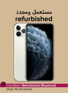 Buy Refurbished - iPhone 11 Pro Max With FaceTime Silver 64GB 4G LTE in UAE