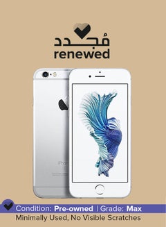 Buy Renewed - iPhone 6s With FaceTime Silver 128GB 4G LTE in Saudi Arabia