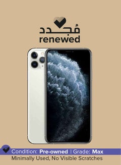 Buy Renewed iPhone 11 Pro With FaceTime Silver 256GB 4G LTE in UAE