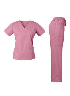 Buy Medical Scrub Set Light Purple in UAE