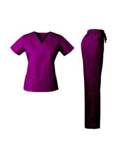 Buy Medical Scrub Set Purple in Saudi Arabia