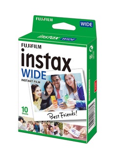 Buy Instax Instant Color Film Wide Picture Format Pack Of 10 Multicolor in Egypt