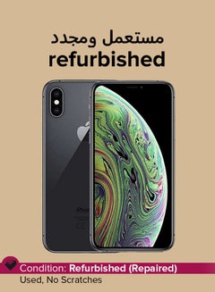Buy Refurbished  iPhone XS Max With Facetime Space Grey 256GB ROM 4G LTE in UAE