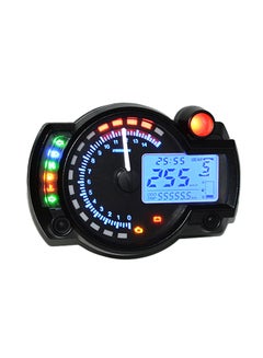 Buy Universal Adjustable Color Backlight LCD Digital Motorcycle Speedometer Odometer Motor Bike Tachometer in Saudi Arabia