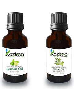 Buy 2-Piece Olive And Lemon Oil in UAE