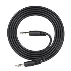 Buy 1m 3.5mm Male to 3.5mm Male Audio Cable AUX Wire V3774_P Black in Saudi Arabia