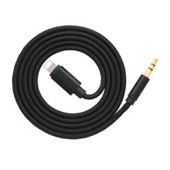 Buy 3.5mm Audio AUX Stereo Wire Cable V5347_P Black in Saudi Arabia