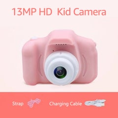 Buy 1080P 13MP 2 Inch Kids Digital Camera With Strap Charging Cable in UAE