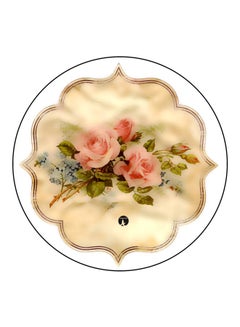 Buy Classic Flower Printed Fridge Magnet White/Cream/Green 5.5cm in Saudi Arabia