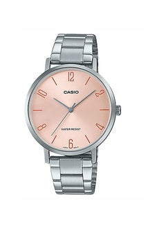 Buy Women's Stainless Steel Analog Quartz Wrist Watch LTP-VT01D-4B2UDF pink/silver - 34 mm - Silver in Egypt