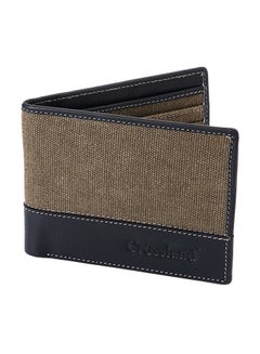 Buy Genuine Leather Wallet Olive / Blue in Saudi Arabia