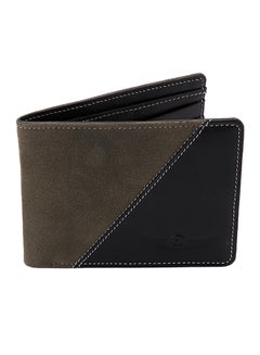 Buy Genuine Leather Wallet Dark Green / Green in Saudi Arabia