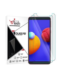 Buy Pack Of 2 Premium Quality Tempered 9H 2.5 D Edge Screen Protector With Hole For Samsung Galaxy A01/M01 Core Clear in UAE