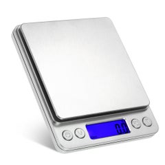 Buy 3000g/0.1g  High-precision Accurate Kitchen Scale With Two Trays HP63-LU multicolour in Saudi Arabia