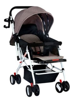 Buy 2-in-1 Position Adjustable Stroller With Reversible Handle, Safety Belt And Storage in UAE