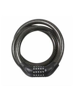 Buy Combination Coiled Cable Lock One Size in Saudi Arabia