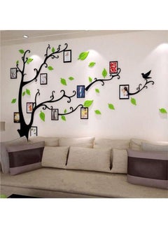 Buy 3D Stereo Photo Frame Tree Removable Wall Sticker Black 10x10cm in Egypt