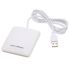 Buy STW USB 2.0 Smart Card Reader ID/EMV Bank/SIM Card Adapter White in UAE