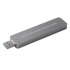 Buy M.2 NVME to USB 3.0 Adapter M2 NGFF PCIE SSD Adapter Card Portable Hard Drive Enclosure Plug & Play Silver in Saudi Arabia