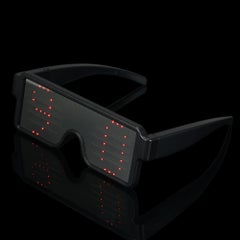 Buy Rechargeable LED Party Toy Glasses with Multiple Animation Modes in Saudi Arabia